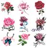 Xinyuemei 10 Pcs Rose Waterproof Tattoo Stickers