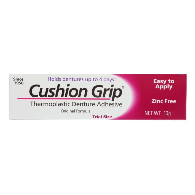 Cushion Grip - A Soft Pliable Thermoplastic for Refitting and Tightening Dentures 1 oz (28 Grams)