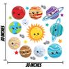 Wall Slaps Solar System Wall Decals, Removable and Reusable Kids Wall Decal Stickers