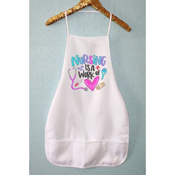 Nursing Work of Heart Kitchen Apron