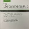 GAIAM BEGINNERS YOGA KIT 4 MM MAT, STRAP, AND BRICK, TEAL *DISTRESSED PKG