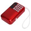 Portable FM Digital Radio with LED Display, Multifunction Player with Memory Function, Wireless FM Radio Support Memory Card USB Playback