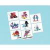 amscan Assorted Trolls World Tour Temporary Tattoos- 8 pcs.