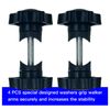 Movbudy 2 Set Rollator Walker Replacement Knobs, Universal Adjustable Replacement Arm Adjustment Knobs with Screws Washers, M6 Track Bolt Set T Track Bolts Rollator Knob for Rollator Walker Parts