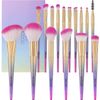 Docolor Makeup Brushes Sets 16piece,Premium Synthetic Professional Makeup Brushes with Rainbow Box,for Face Foundation Blending,Blush,Concealer,Hightlight,Eyeshadow,Eyeline,Lip Brush