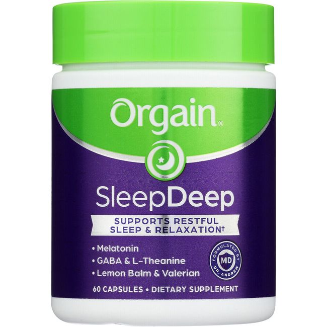 Orgain Sleep Deep Supplement 60 Capsules