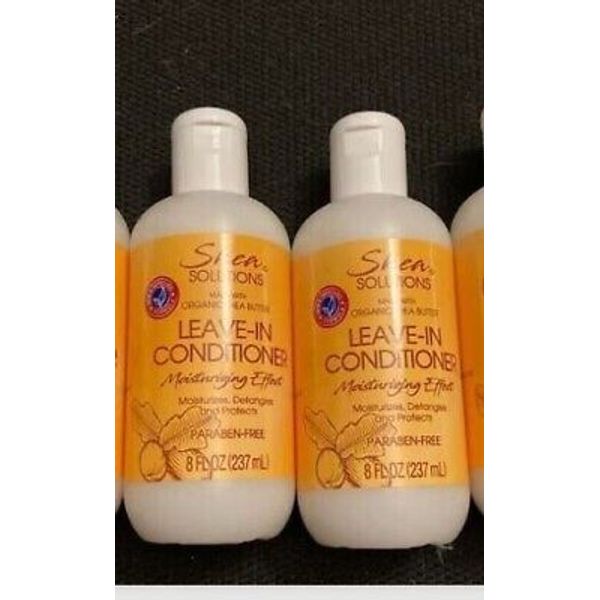 New 2 X 8 FL oz  Shea Solutions Leave in Conditioner Moisturizing Effect