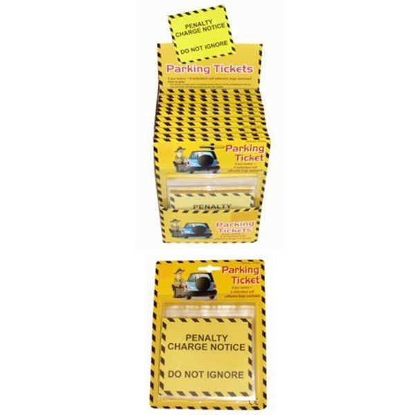 Novelty Parking Ticket Fun 6 Pcs Per Card