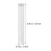 Beavorty 6pc Clear Plastic Empty Storage Tubes - Incense Sticks Container with Cap