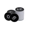 Plastic Numbered Discs Number Tags Engraved Numbered Tags Without Hole Round (0-50, Black)