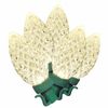 60 LED C9 Warm White Motion Lights Christmas String Lights 35' 16 Settings New