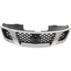Grille For 2008-2012 Nissan Pathfinder Chrome Shell w/ Black Insert Plastic