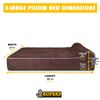 KOPEKS Orthopedic Memory Foam Dog Bed 7" Inch Thick Extra Large Dog Bed With ...