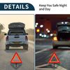 TUCKBOLD Car Warning Triangle Foldable | for Breakdown Roadside Triangle Road Stop Sign with Storage Case 1 Pcs