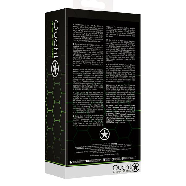 Ouch GITD Fullbody Harness NeonGrn LXL OU734GLOLXL