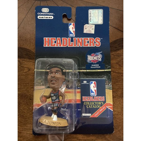 NEW Hakeem Olajuwon NBA HEADLINERS Houston Rockets ACTION FIGURE 1996