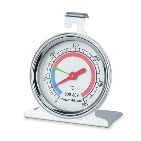 oven thermometer with 55mm dial - stainless steel housing