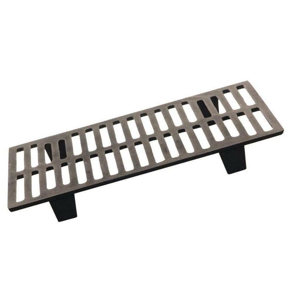 US Stove Fire Places Grate Heavy Duty Cast Iron Black 17 in. D x 2.75 in. H