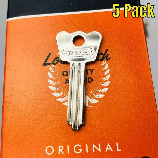 5x Master Lock 22 KL Key Blanks for No 22 Padlocks Warded Left USA Made NOS