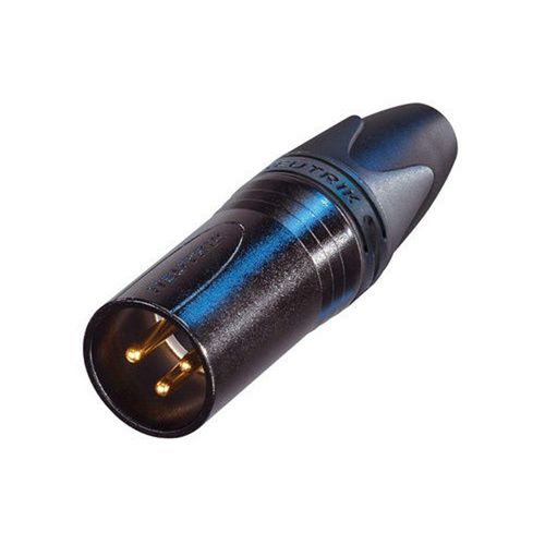 Genuine Neutrik NC3MXX-B 3Pin Male XLR Mic Cable Connector Black w/Gold Contact