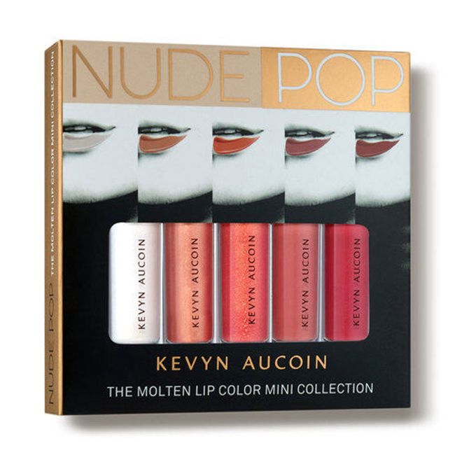 KEVYN AUCOIN NUDE POP THE MOLTEN LIP COLOR MINI COLLECTION ITEM# 80071