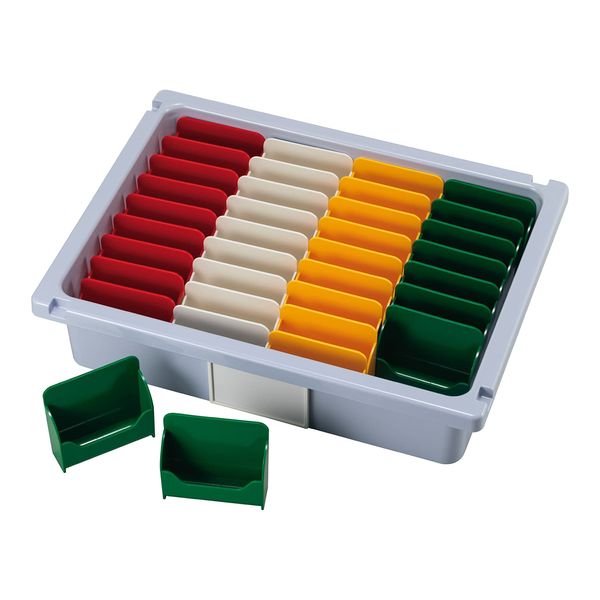 Matsuyoshi Medication Cart Medication Box Set MY-WC0072 (4 x 9 pieces) 1 box Matsuyoshi Medical Instruments Red, White, Green, Yellow 25-5500-20 Cart Medication Medication Cart