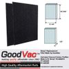 GoodVac 2-Pack Carbon Filter for Sharp FP-A60UW, FP-A80UW, FP-A80U, FP-A60U