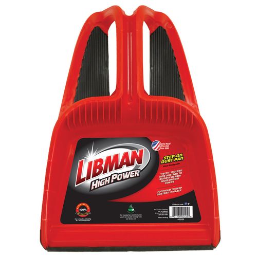 Libman 2125 Step-On Dust Pan with Molded Cleaning Teeth