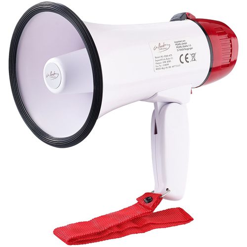 infactory Megaphone 10 Watt (Megaphone with Siren, Megaphone with Siren, Speaker)