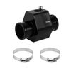 HEROFFIX 1 Set Car Water Coolant Temperature Sensor Adapter Joint Pipe Radiator Sensor Adaptor 26mm Black