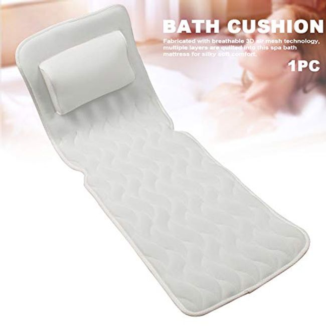 Full Body Bath Pillows for Tub: Padded Bathtub Pillows for Head and Back Support