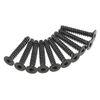 Axial AXA468 Hex Socket Tap Flat Head Screws (10-Piece), 3x18mm, Black