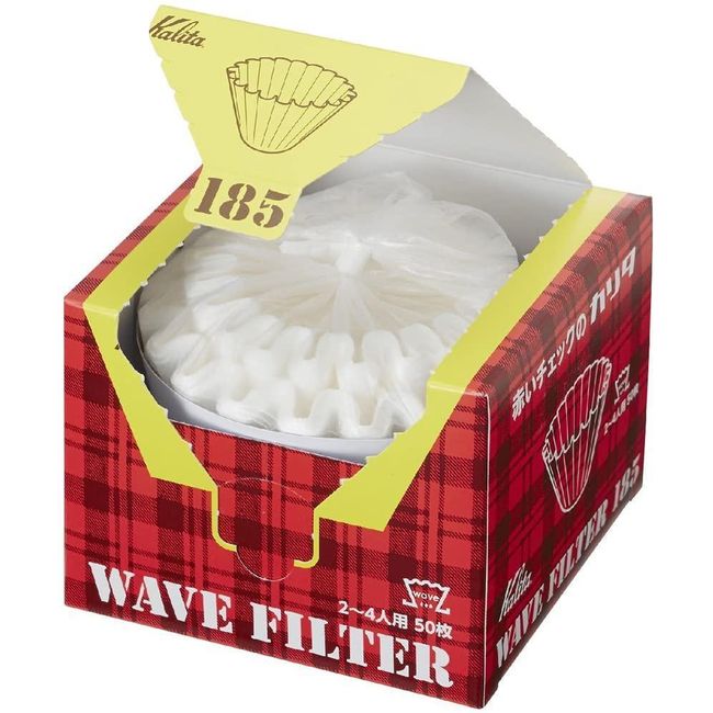 Kalita Wave Filter 185 Paper Coffee Filters 50 Count