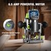 WORKPRO Compact Router Combo Kit 6 Variable Speeds to 32000 RPM for Woodworking