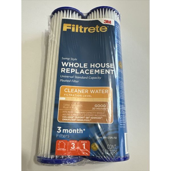 Filtrete 3M Standard Whole House Water Filter Replacement Filters 3WH-STDPL-F02