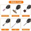 2x 1/4" Hex Shank Keyless Drill Bit Quick Change Driver Chuck Conversion Adapter
