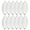 Set of 12 Mini Banana Clips (White)