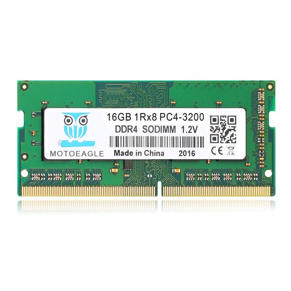 16GB 1RX8 DDR4 3200MHz SODIMM PC4-25600 (PC4-3200AA) CL22 Non-ECC Laptop RAM Memory Module