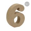 Wooden Object Cut Letters 6 Numbers M Size Approximately 9cm