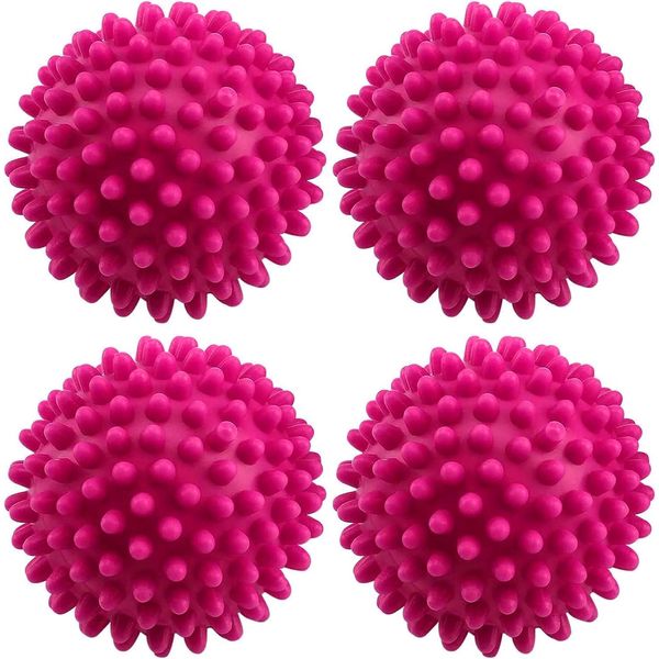 Set of 4 Dryer Tumble Balls Safe to Use On All Fabric, Reusable and Eco-Friendly Dryer Laundry Balls Dryer Cubes for Non-Melt New Softer Material Assorted Colour Supply