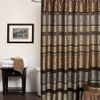 Popular Bath Safari Stripes Bathroom Shower Curtain - Animal Print Luxury Southwest Shower Curtain - Unique Rustic Design, Chocolate