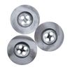 Marbled 4 Hole Buttons Grey/Black 18mm (6)