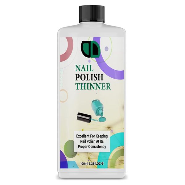 DD Nail Polish Thinner to Restore Hardened Nail Polish THINNER Gel Nail Varnish Thinner Thin and Revive old Favorite polish (100ml)