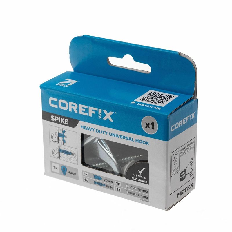 Corefix Spike, Heavy Duty Wall Hook Anchor Kit for Mirrors, Pictures ...