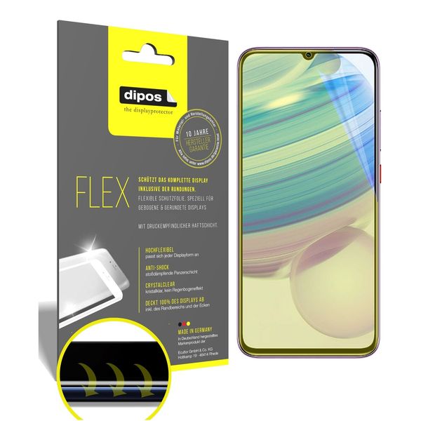 2x Screen Protector for Xiaomi Redmi 10X Pro Protective Film covers 100% dipos