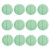 "A Liittle Tree " 12 x 10" Mint Green Round Paper Lantern with Wire Ribbing - Value Pack