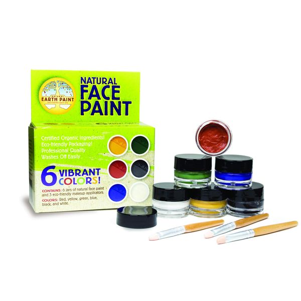 EARTH PAINTS Natural Face Paint Kit 7 Colors, 1 EA