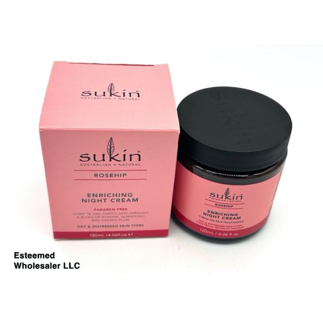 SUKIN Australian Natural Rosehip Enriching Night Cream Paraben Free 4.06oz