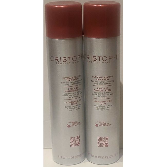 Lot Of 2 Christopher profesional ultimate shipping hair Spray 10 OZ