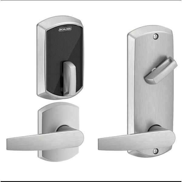 Schlage Control Smart Interconnected Smart Lock FE410F LAT 625 ADD Stain Nickel